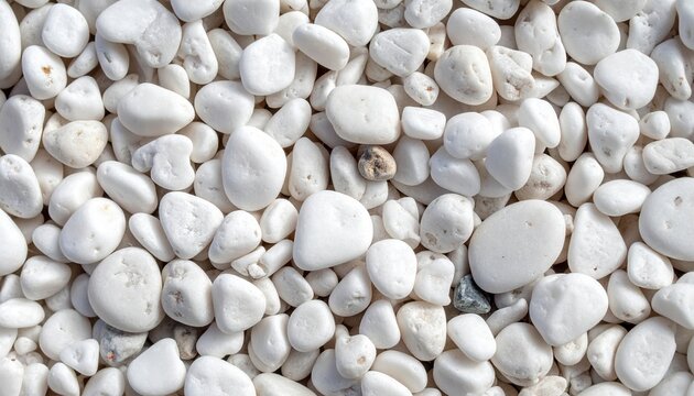 small white pebbles background