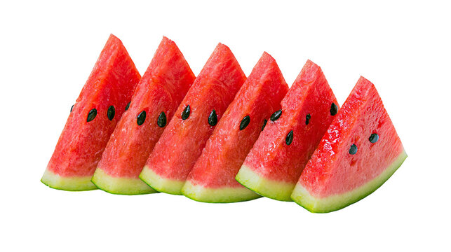 Watermelon Slices with Seeds