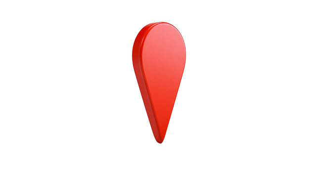 Red map pin location marker