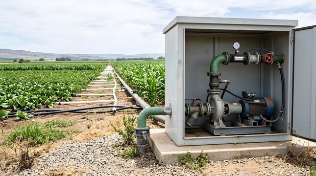 high efficiency irrigation booster pump station delivering reliable water distribution for modern commercial crop production