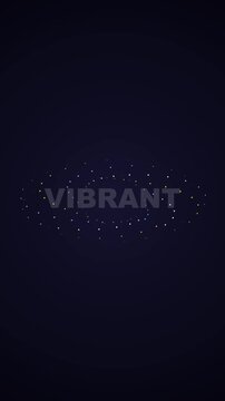 Launching a Dynamic Night Display with Sparkling Dots Circling a Dark Background