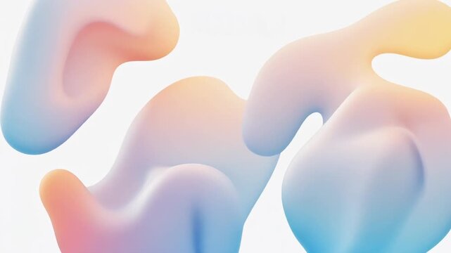 Elegant abstract fluid flowing with soft gradients and organic movement on a clean background. Ideal for premium motion graphics, branding, presentations, websites, and editorial projects.