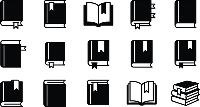 Collection of closed and open books