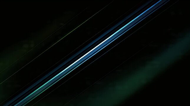 Abstract Neon Light Streaks in Dark Background