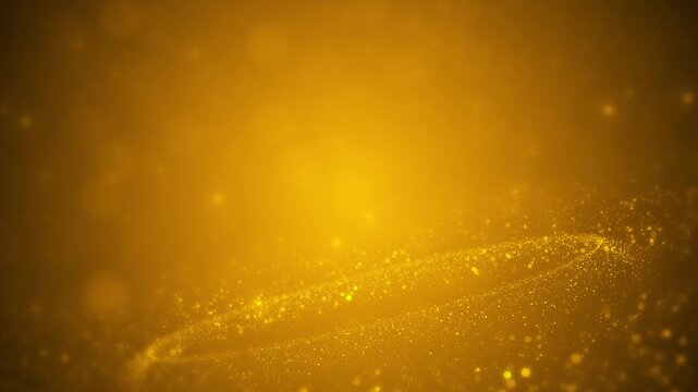 Golden particle wave background soft , sparkling bokeh, and flowing dust trails across warm space. luxury , festive intros, award screens, product reveals, beauty promos, and elegant motion loops.
