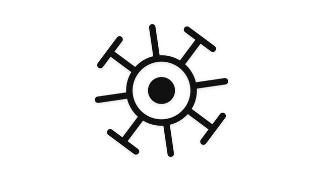 Abstract minimalist symbols and icons representing emotions and concepts.