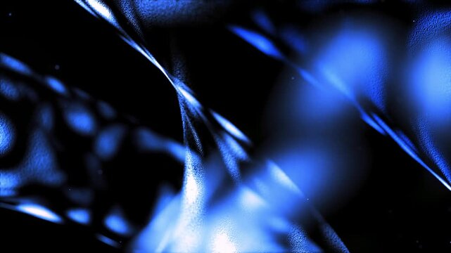 Abyssal ocean waves shimmering organic particulate dust video loop