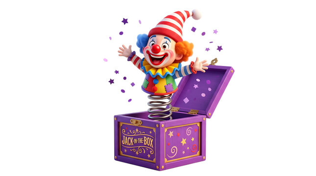 Spooky halloween jack in the box clown festive decoration party prop