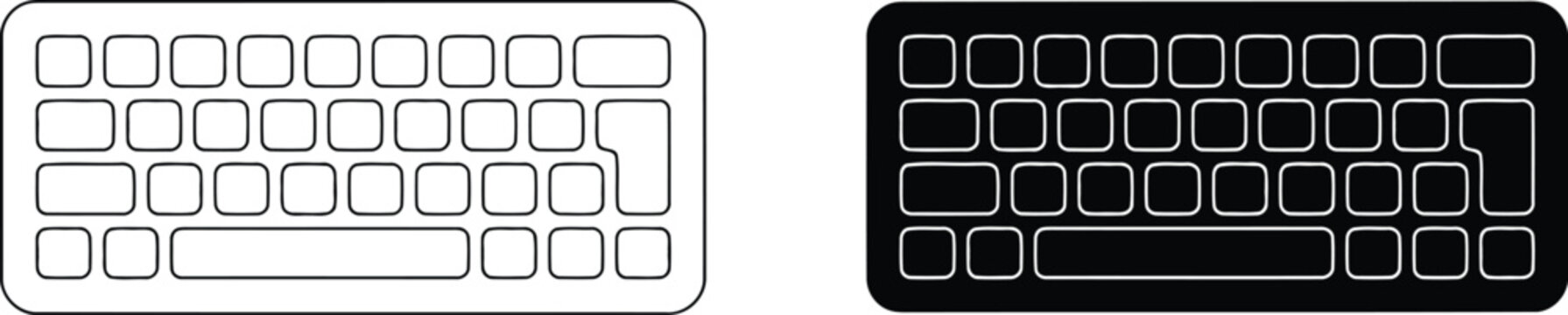 Minimalist keyboard and keypad