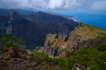 Obraz premium Teno mountains above the Gigantes coast