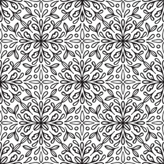 Fototapeta premium Luxury ornamental mandala design. Seamless floral mandala pattern design.