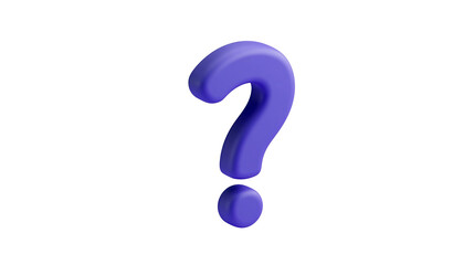 Fototapeta premium Purple question mark symbol