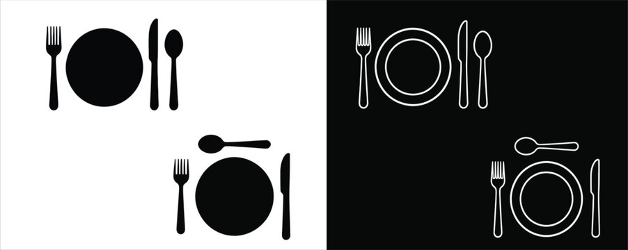 Set of four distinct star icons featuring solid outline double line and dashed border styles collection geometry illustration isolated