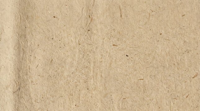 A close-up shot of light brown handmade textured paper with organic fibers. Suitable for rustic and eco-friendly.