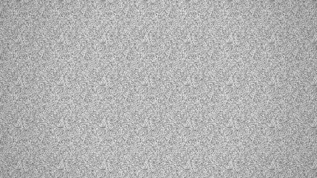 TV Static White Noise with High Frequency Flickering and Analog Grain Distortion for Retro Screen Interference Overlay