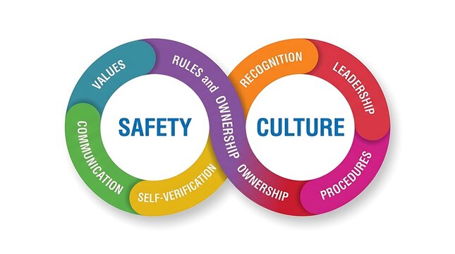 Safety and Culture Infinity Loop Concept Diagram