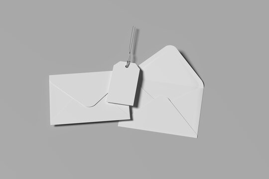 Elegant Paper Envelope Mockup for Adobe Stock