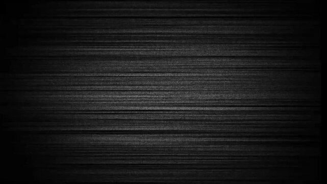 Dark abstract background with horizontal lines and subtle vignette effect creating a moody atmosphere with grainy texture and digital noise pattern