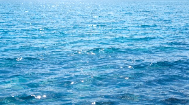 Blue Rippled Water  Calm Lake Surface