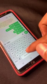 hand with calculator