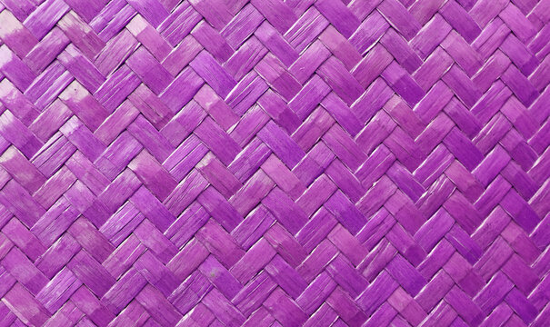 Texture of Colored purple Weave Basket Surface	