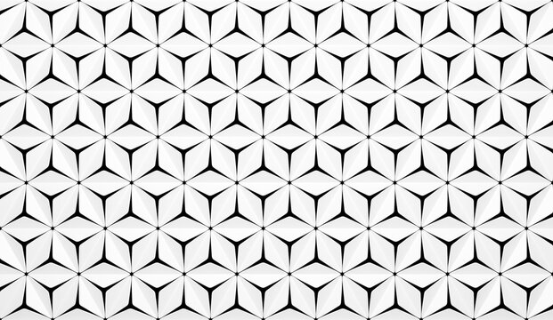 Abstract geometric pattern with diamond-shaped tessellation, creating a 3D optical illusion through light and shadow. Perfect for backgrounds, wallpapers, and modern design projects.