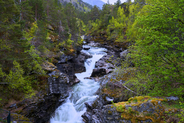 계곡,바위,폭포,슬레타포센,Slettafossen,베르마,Verma,뫼레오그롬스달,노르웨이 © JinChang