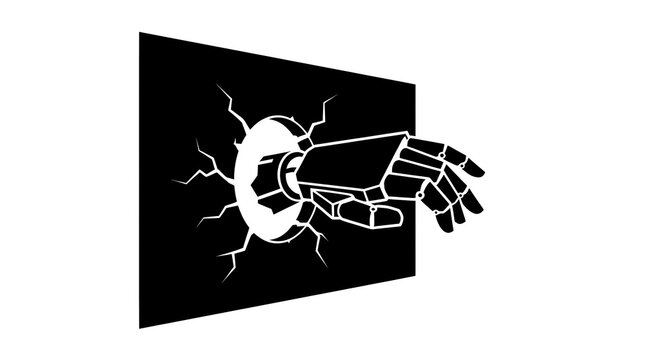 Artificial intelligence breakthrough and technology escape concept