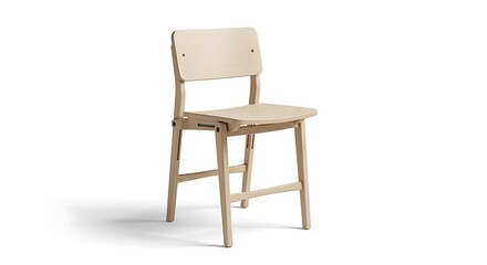 Fototapeta premium Chair Wooden Modern Minimalist Furniture for Contemporary Interiors