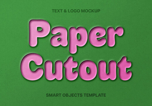 Cut Out Mockup For Branding And Poster Design