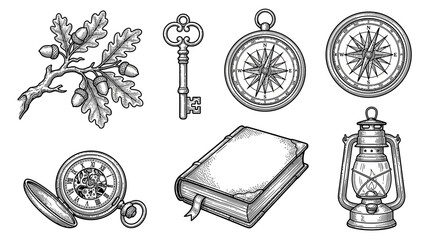 Vintage Collection of Exploration and Knowledge Objects © gedang