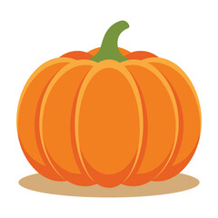 Obraz premium Orange Pumpkin Isolated on White Background for Thanksgiving and Autumn Harvest
