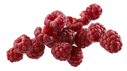 Heap of fresh red raspberries close-up © Asmud