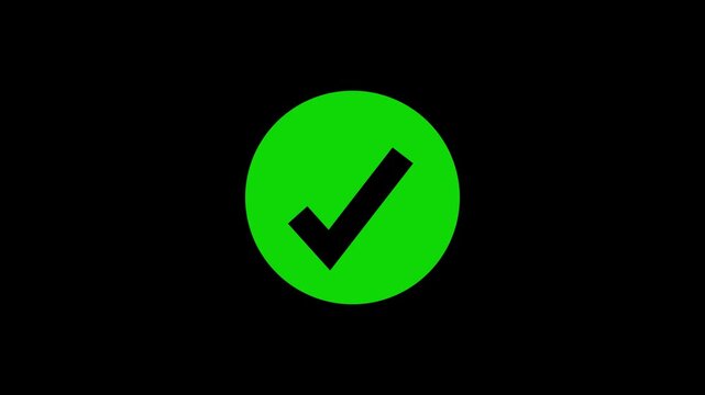 yes no button. green button on the black background