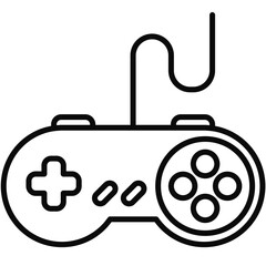 retro joystick line icon © KEEE