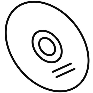 CD Rom line icon