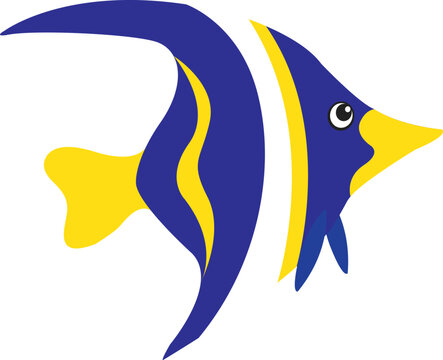 anglefish manfish illustration fish vector