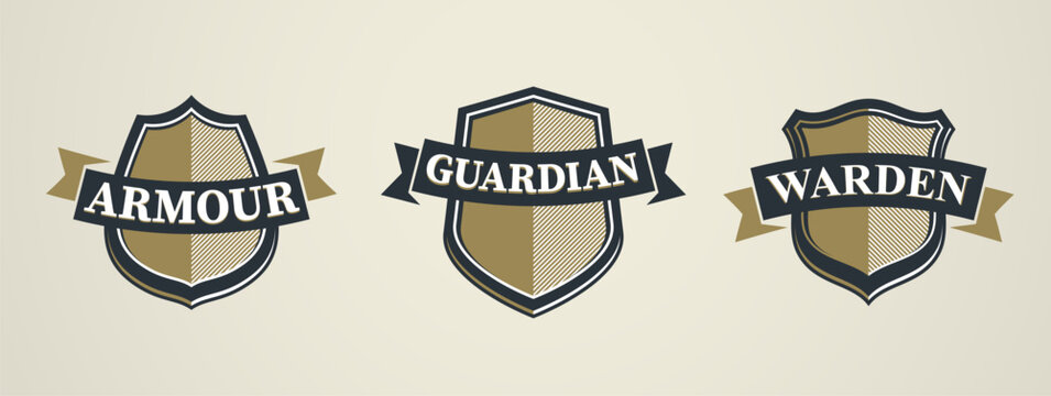 Military style heraldic shield inspired by tactical units set, armed forces and combat readiness, symbolizing strength, discipline and strategic defense.