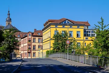 bamberg. deutschland - altstadt mit kleiner brücke und turm von st. stephan © ArTo
