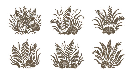 Botanical and shell embellishments © Yudhi