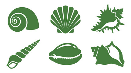 Collection of various seashell illustrations © Alexa
