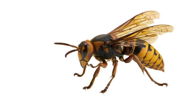 Asian Giant Hornet Vespa mandarinia insect macro detail
