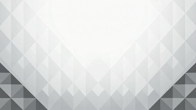 Abstract geometric background with white and gray triangles forming a modern pattern, ideal for digital designs and presentations.