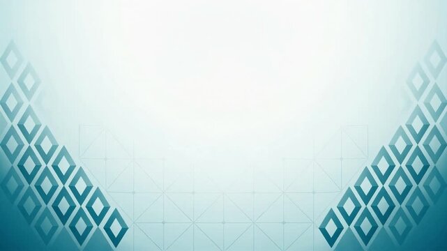 Abstract Light Blue Background with Geometric Diamond Pattern and Gradient Effect.