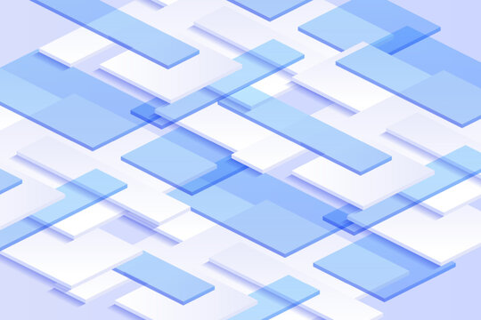 Bright technology background with overlapping glass rectangles and clean white panels, perfect for fintech layouts, digital reports, cloud services, web templates and innovation themes.