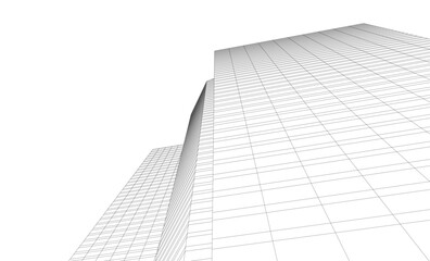 Fototapeta premium architectural buildings vector 3d illustration