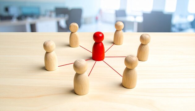 Leadership Communication Network Centralization Concept