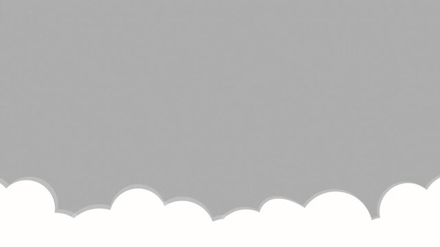 White Moving Clouds Decoration On Grey Wallpaper Video Motion Background