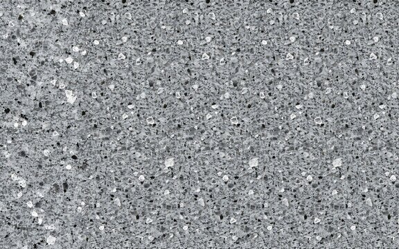 Seamless gray granite texture with speckled mineral inclusions