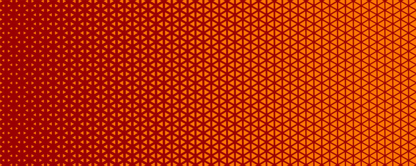 Obraz premium Abstract red, orange and yellow triangle shapes vector background